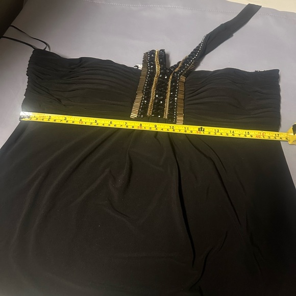 Cache beaded halter top blouse black Size XL - Picture 9 of 9